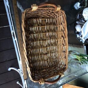 Rustic Brown Wicker Basket